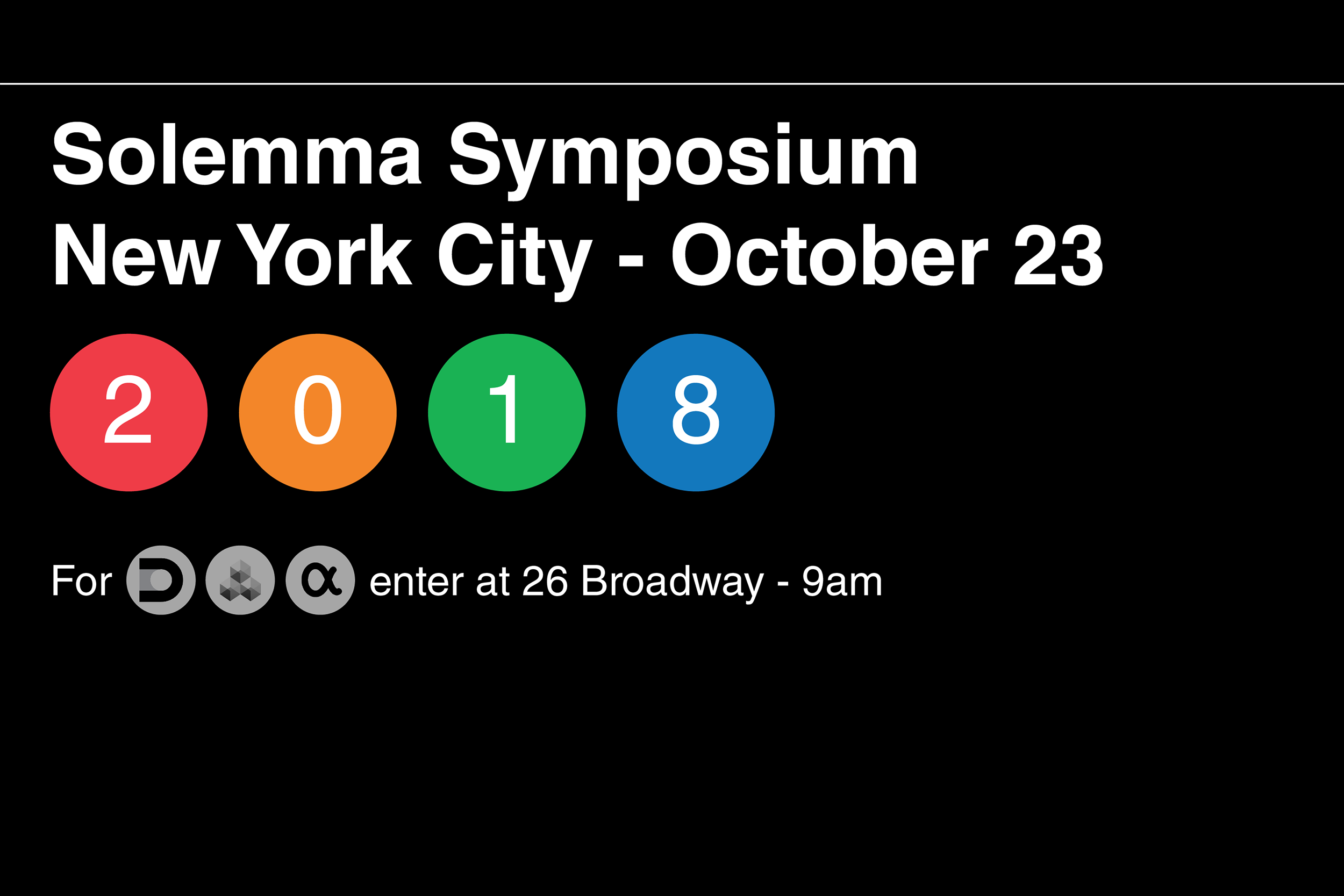 Solemma Symposium 2018, New York City