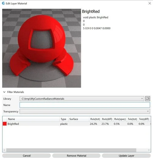 Can I import custom materials? — Solemma