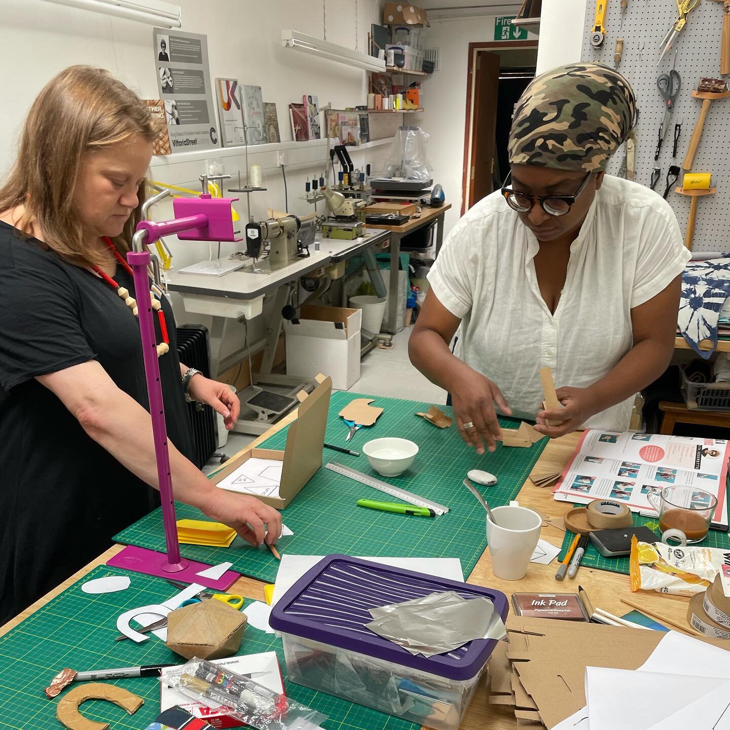 Super concentration faces today as we created content for @jqth_project and Arts Connect projects that will also see our @civic_square trike making it&rsquo;s debut appearance.

It was a day free from email, creative problem solving and getting messy