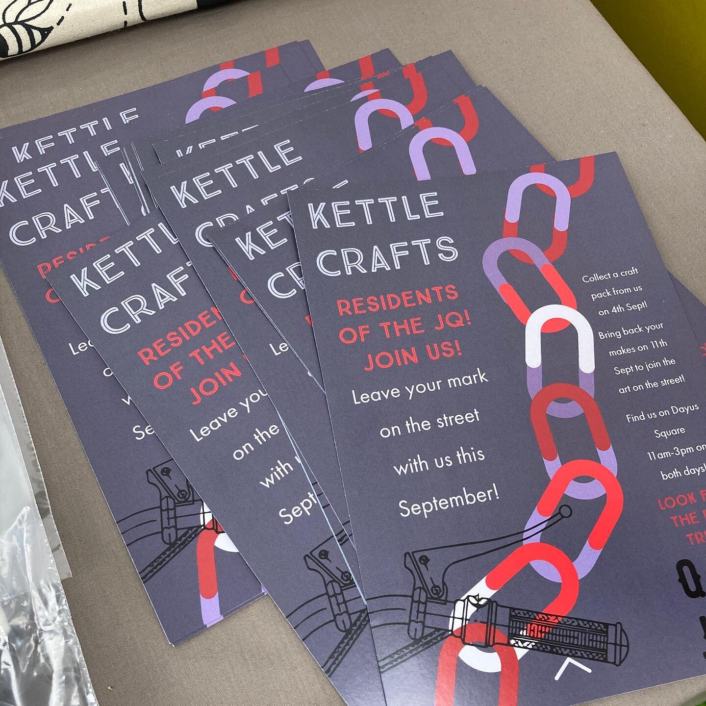 If your a #jq resident and like #crafting - please pop down to @stpaulschurchjq #stpaulssquare to pick up a flyer about the craft kits that we are handing out on Saturday 4th September in Dayus Square. The music is playing, there are independent trad