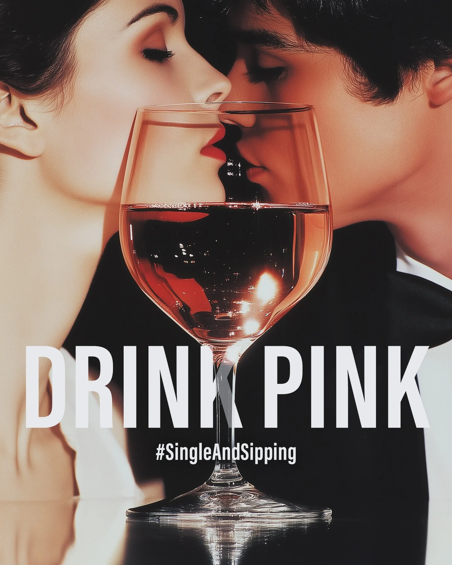 &ldquo;No date? No problem. 💕 #DrinkPink is the only Valentine you need. 🍷 #ValentinesDay #SingleAndSipping&rdquo;
