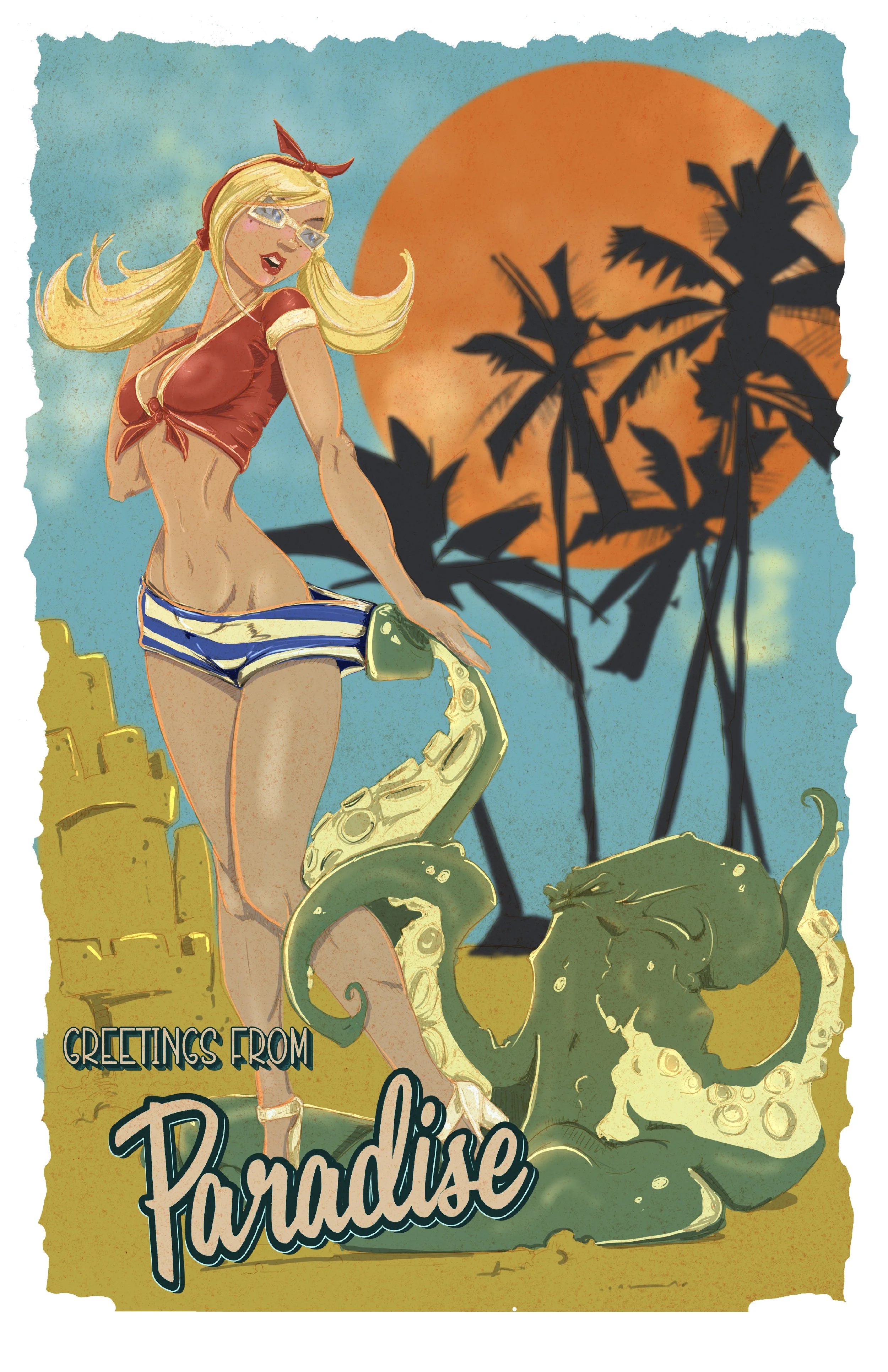 Greetings From Paradise (Print)