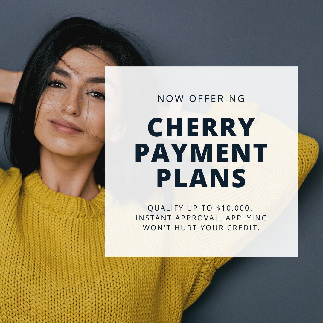 😁 I am SUPER excited to announce that I am now offering Cherry 🍒 Payment Plans as a new payment option! It is super easy to apply, has no pre payment penalities and with no interest for 6 months what have you got to lose? Except maybe new brows! 


