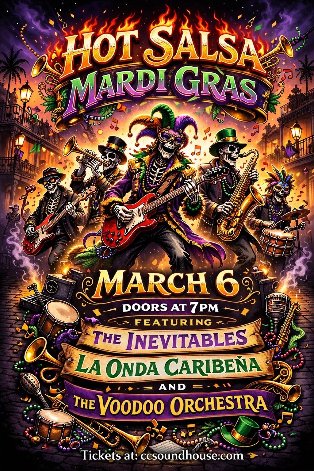 Hot Salsa Mardi Gras