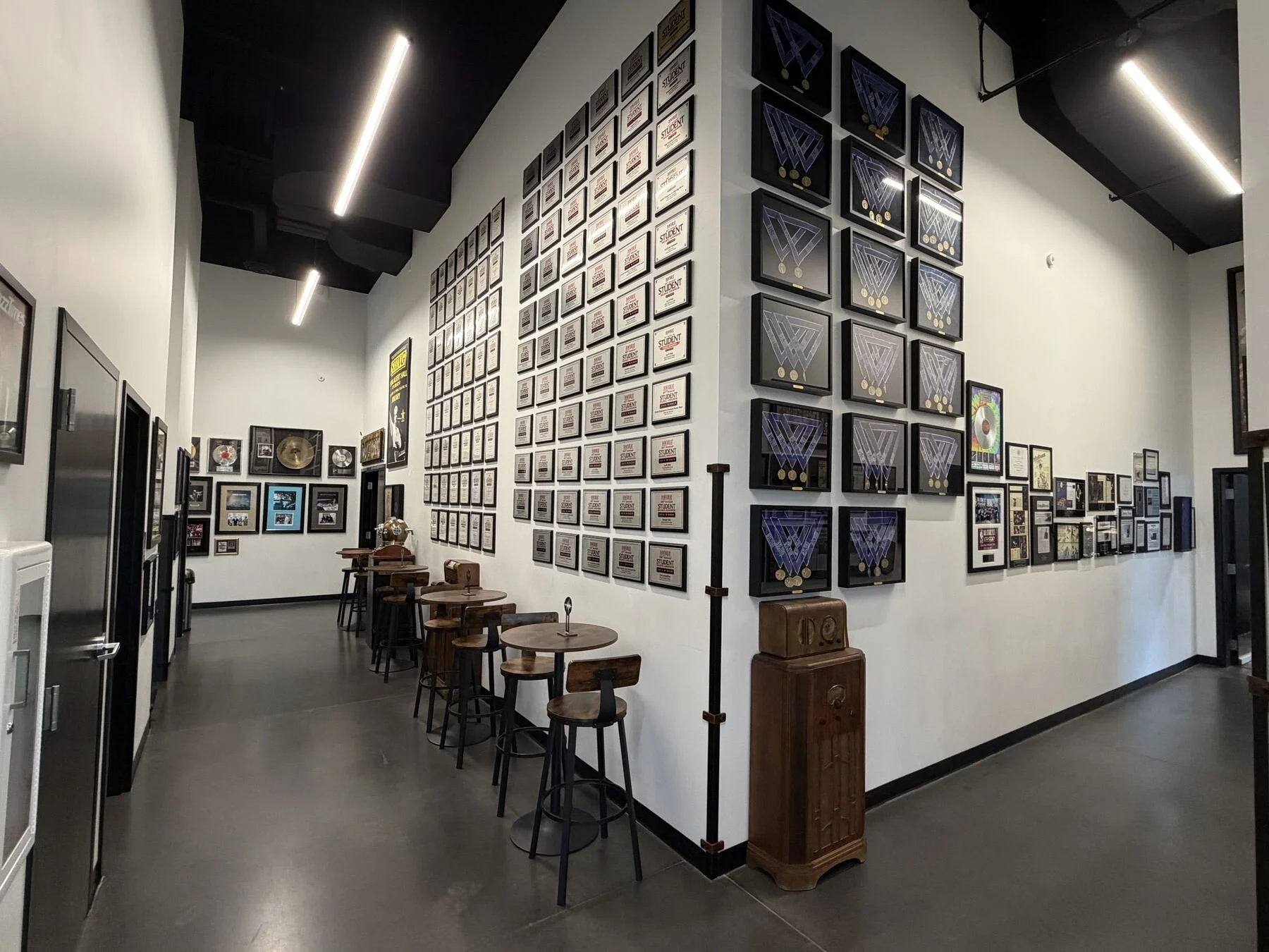 The awards hallway