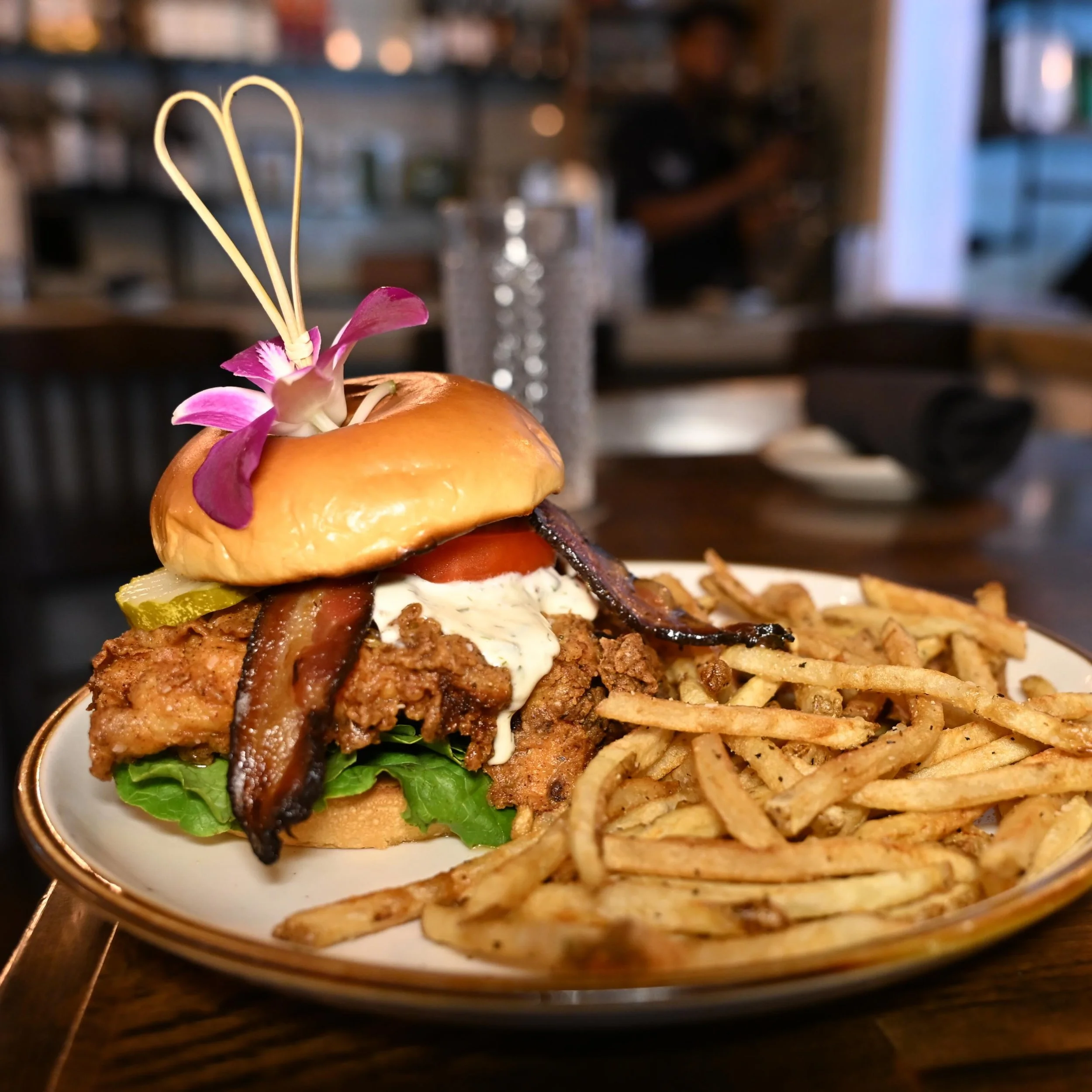 A repeat feature; 
The Chicken Bacon Ranch! 

Did you know we have a semi secret menu? Not listed on our menu, we offer Chicken Sandwiches; prepared your way! 

Available during lunch service.