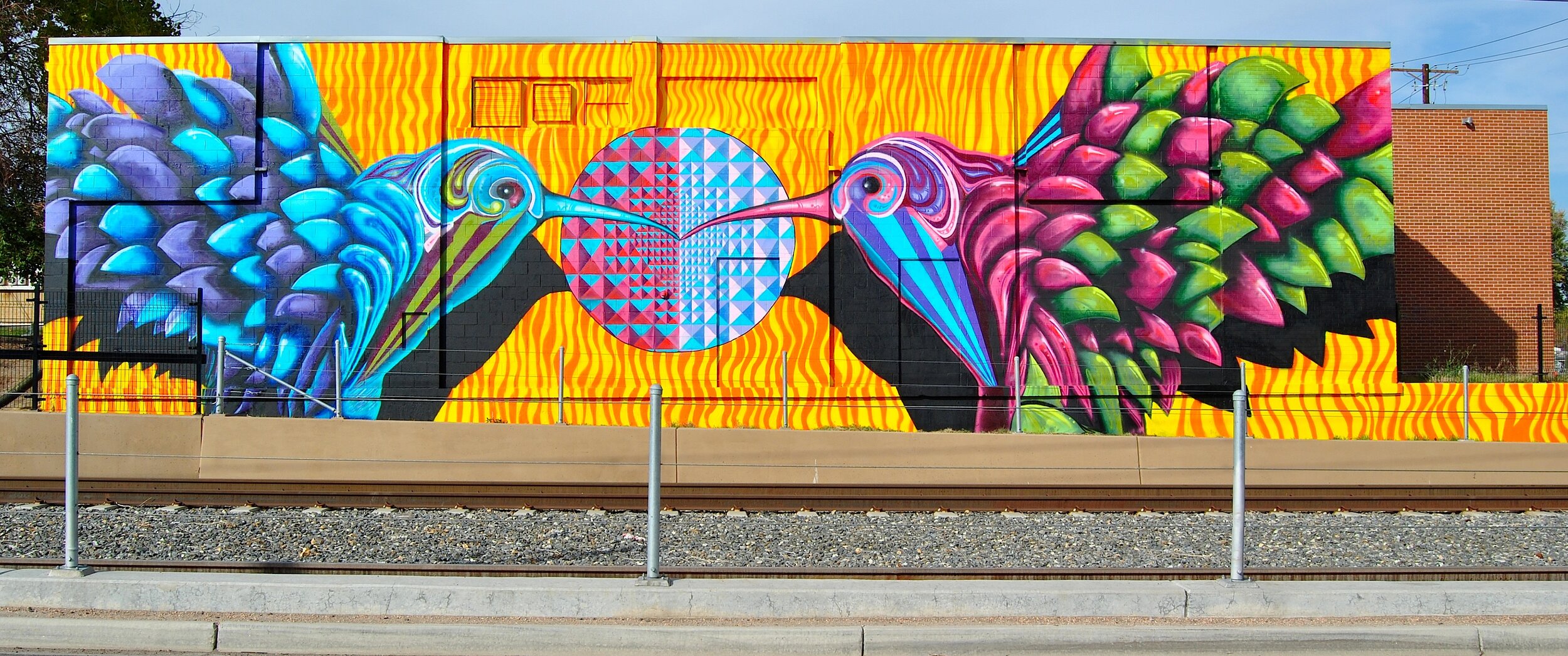 Omming Birds by Bobby MaGee Lopez along W Line- wide.JPG