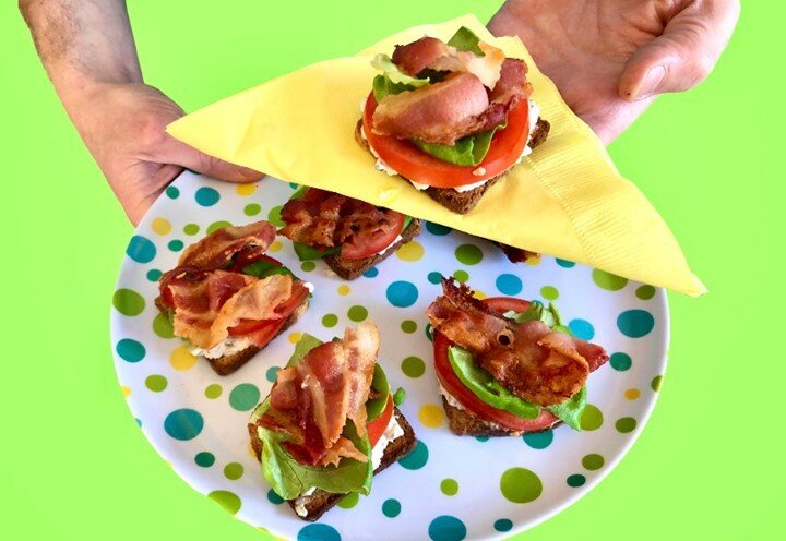 Bite-sized BLTs 🥓🥬🍅 ⠀⠀⠀⠀⠀⠀⠀⠀⠀
+ a heaping smear of 🥒🍞😋Plucky Pickle Dip! ⠀⠀⠀⠀⠀⠀⠀⠀⠀
⠀⠀⠀⠀⠀⠀⠀⠀⠀
#pluckypickledip #getplucky #pickles #sandwich #fingerfood #blt #bacon #sammie #yum #delicous #snacks #minibite