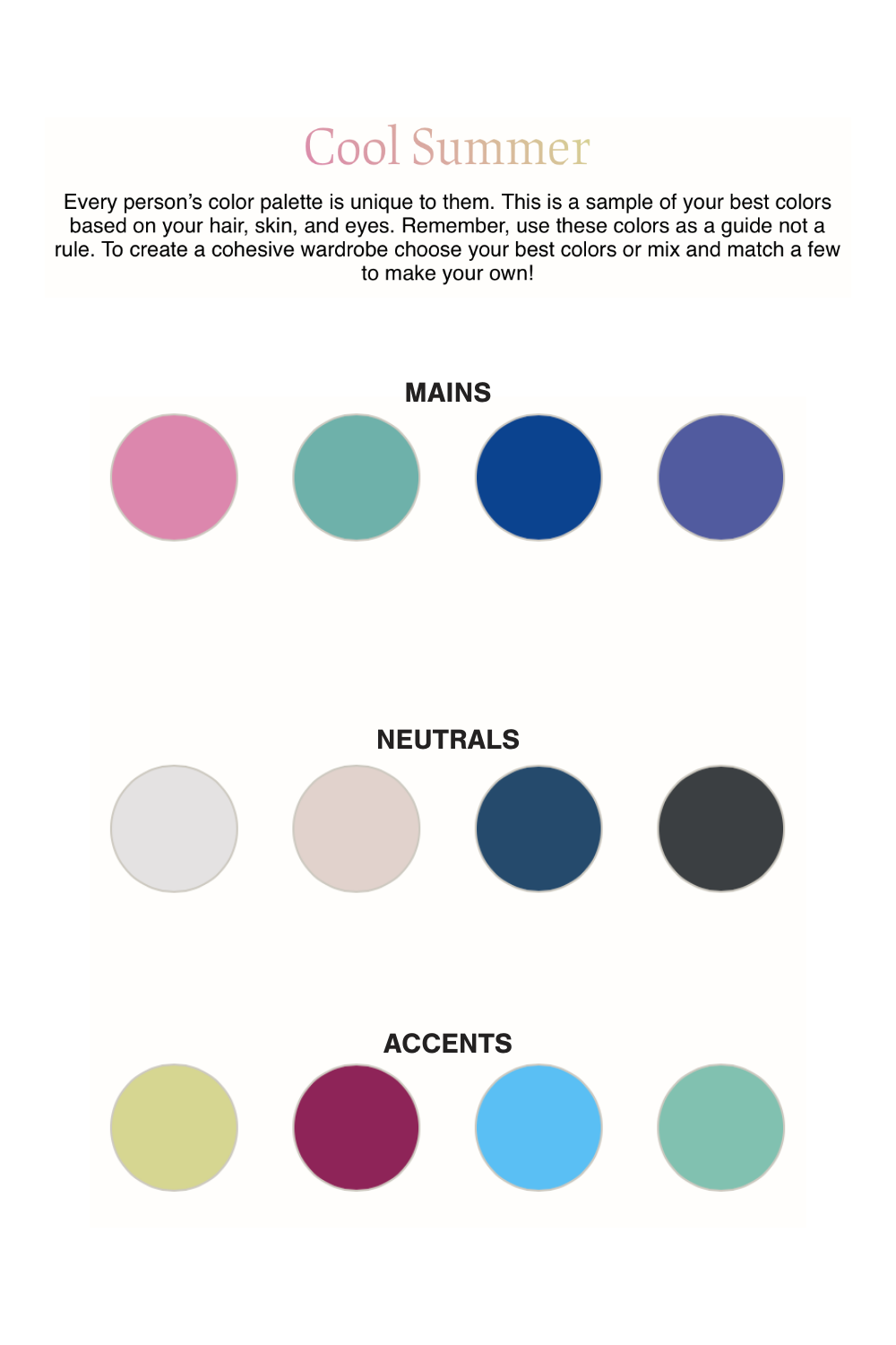 pant ukendt Urskive How To Create Your Personal Color Palette (FREE Color Quiz) | Cladwell