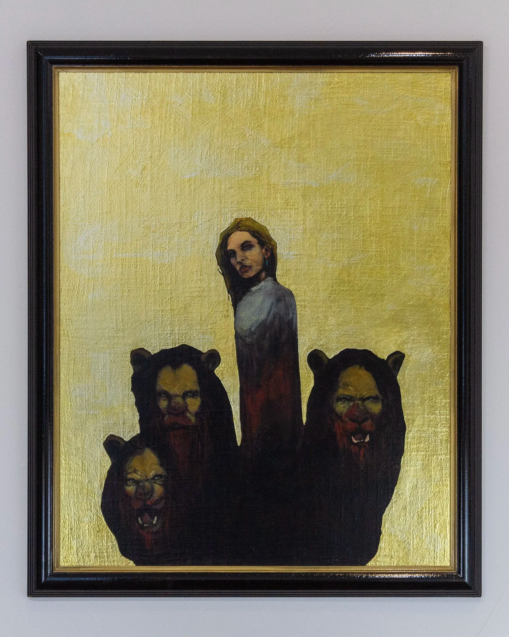 The Expectations Of Others
2025
Acrylic and gold on canvas mounted on wood