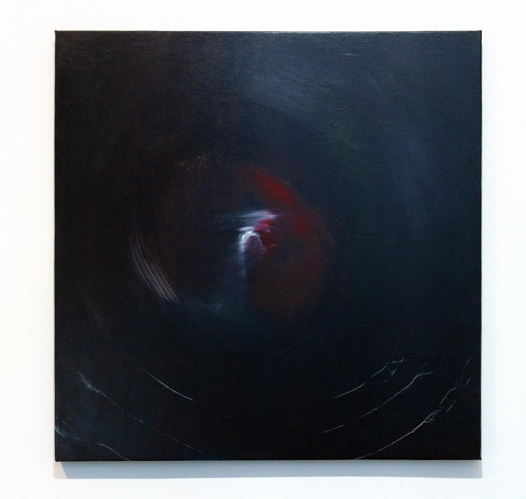 Her Wires Exposed (She Was Beautiful)
2025
Acrylic and gold on canvas
32x33