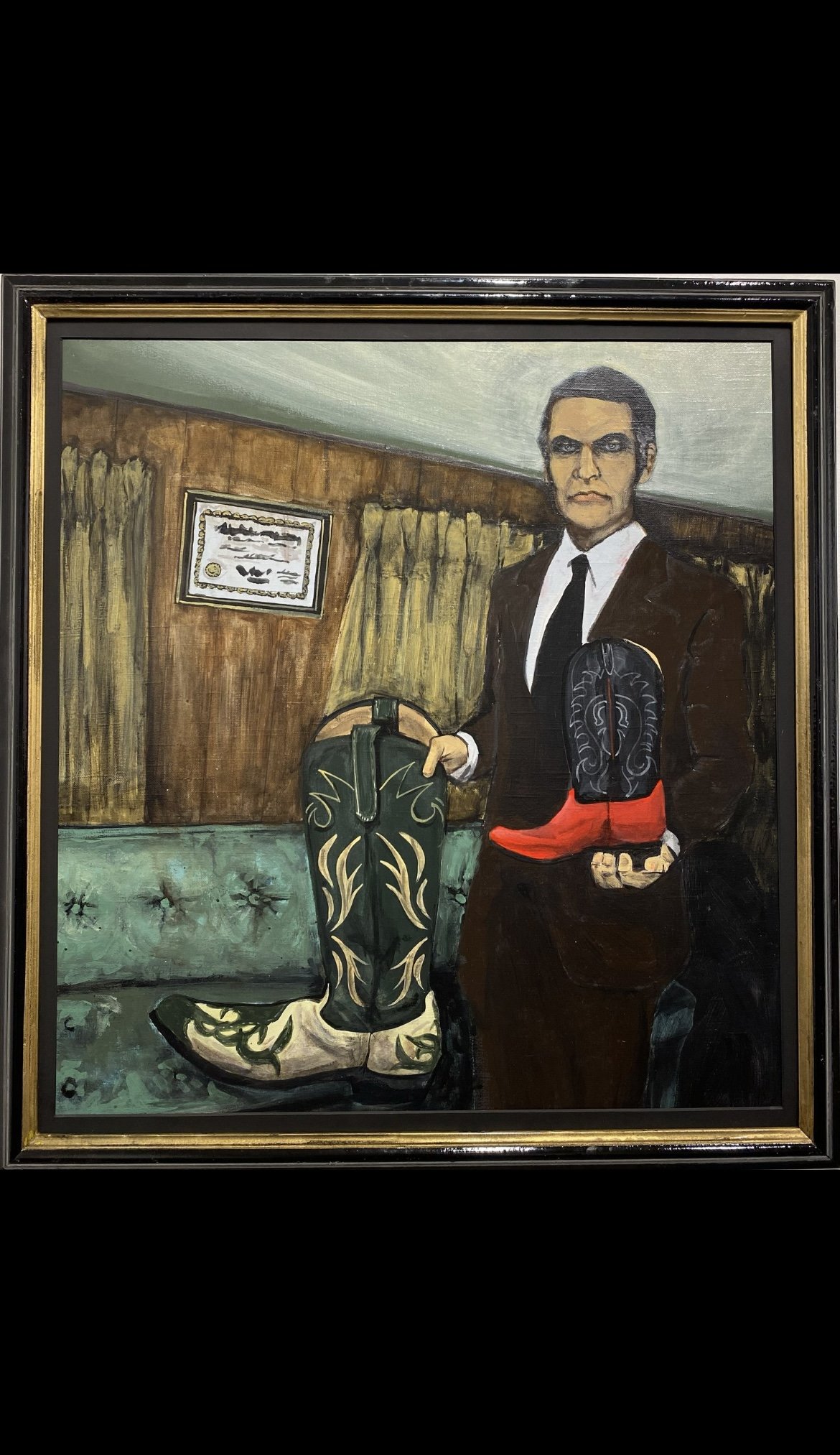 Ask One Of Our Associates 
2023
Acrylic on canvas
27x29