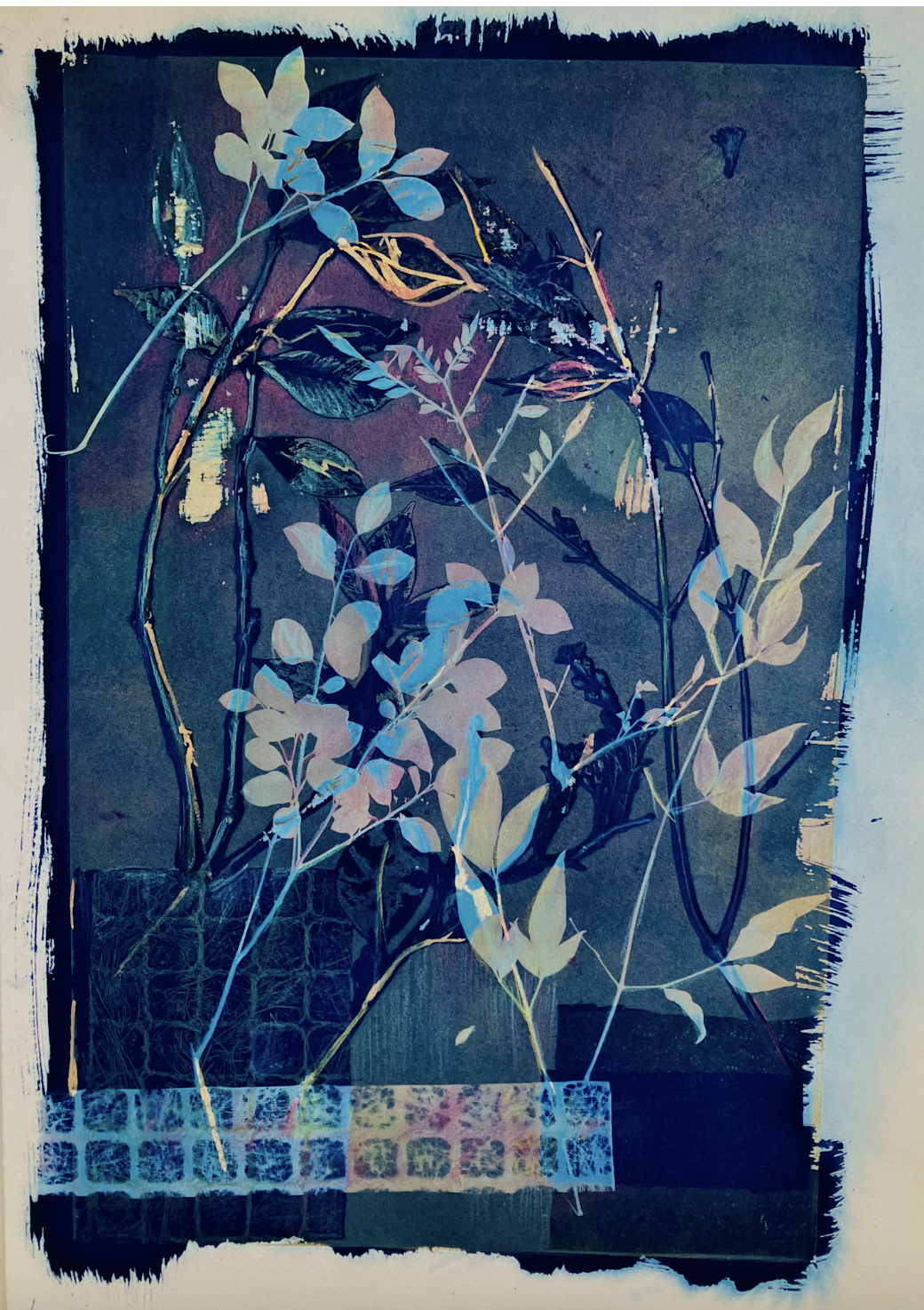 Leaves Gray and Blue