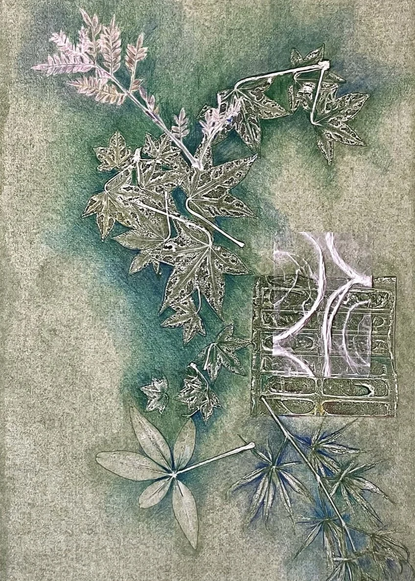 Botanicals: Monoprints and Collage