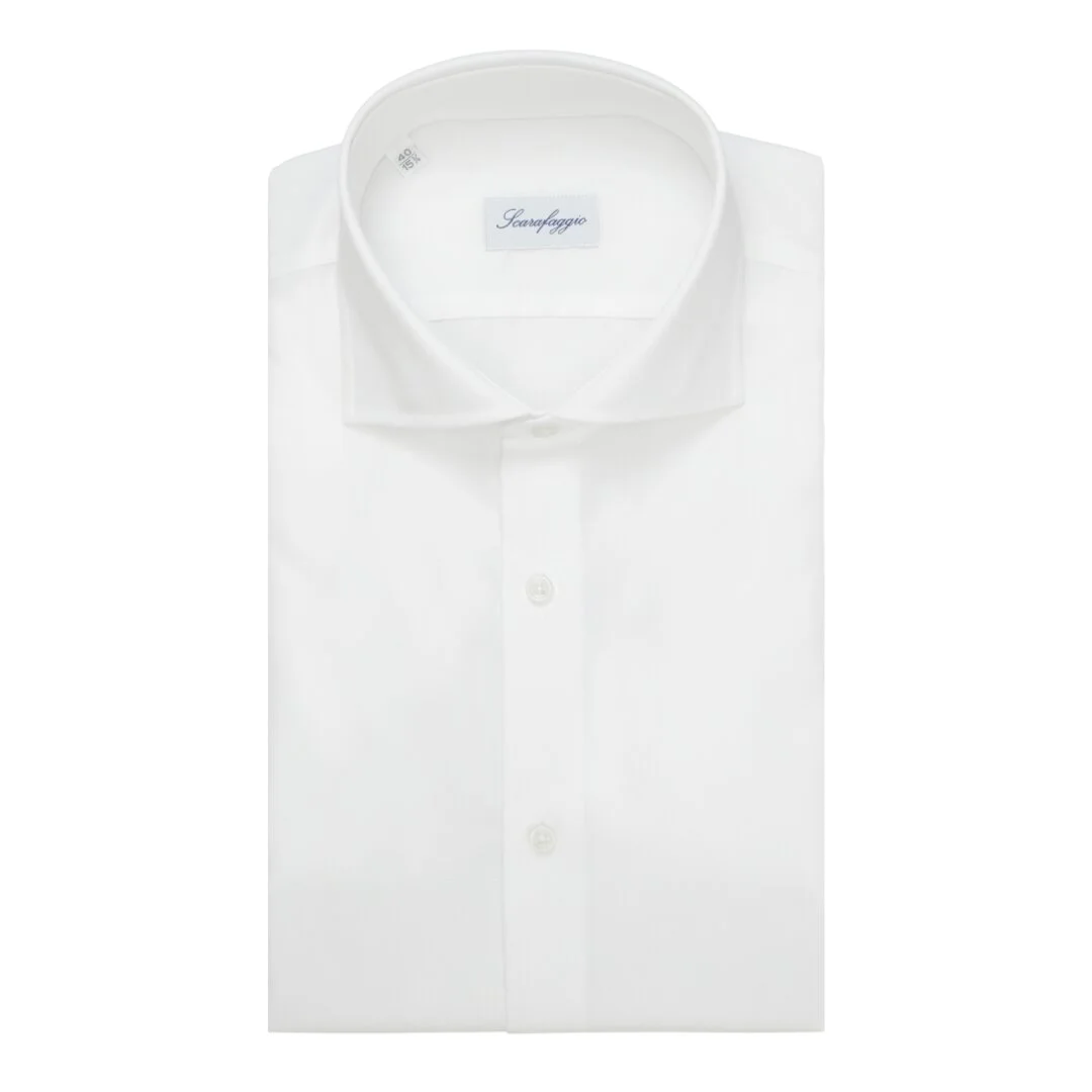 Easy iron white twill