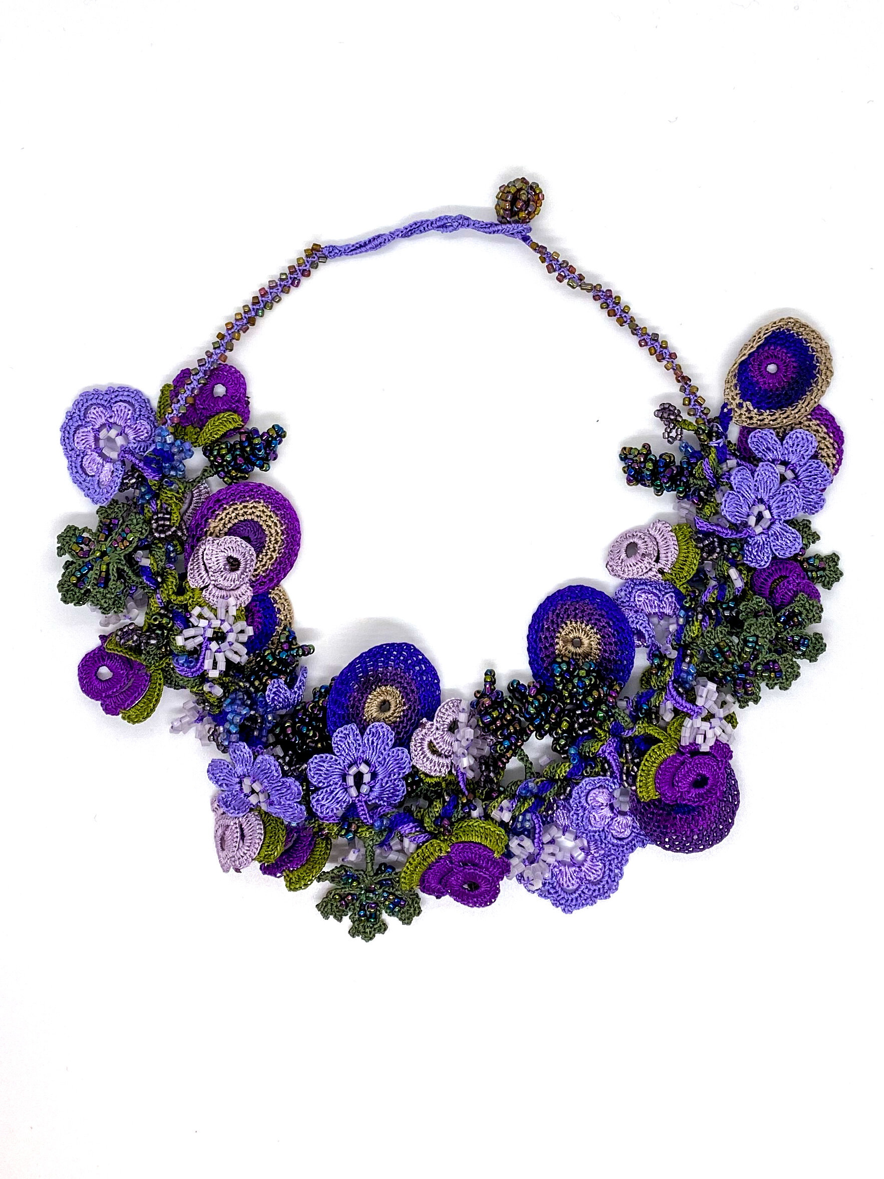 How to Crochet a necklace with beads Class - Island Cove Beads & Gallery