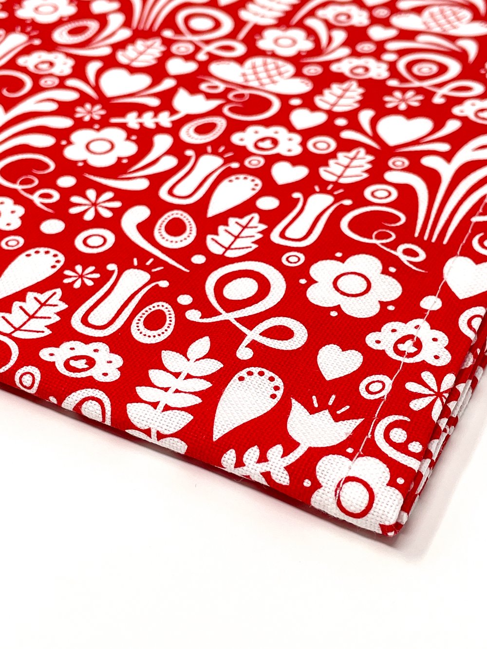 Christmas Flowers Tea Towel + 1 Swedish Dishcloth Gift Set - sweetgum home,  LLC