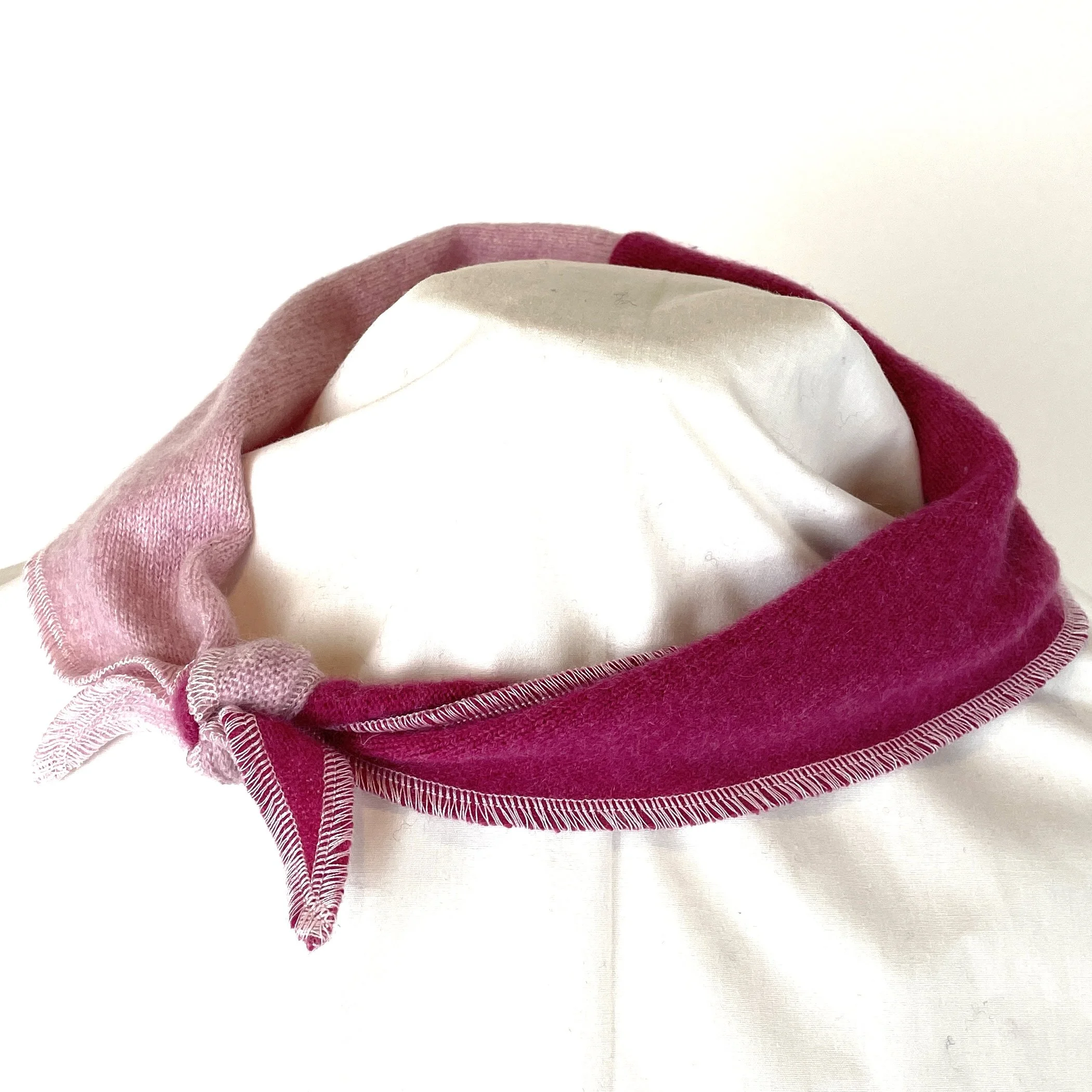 Cashmere Kerchief — Raspberry