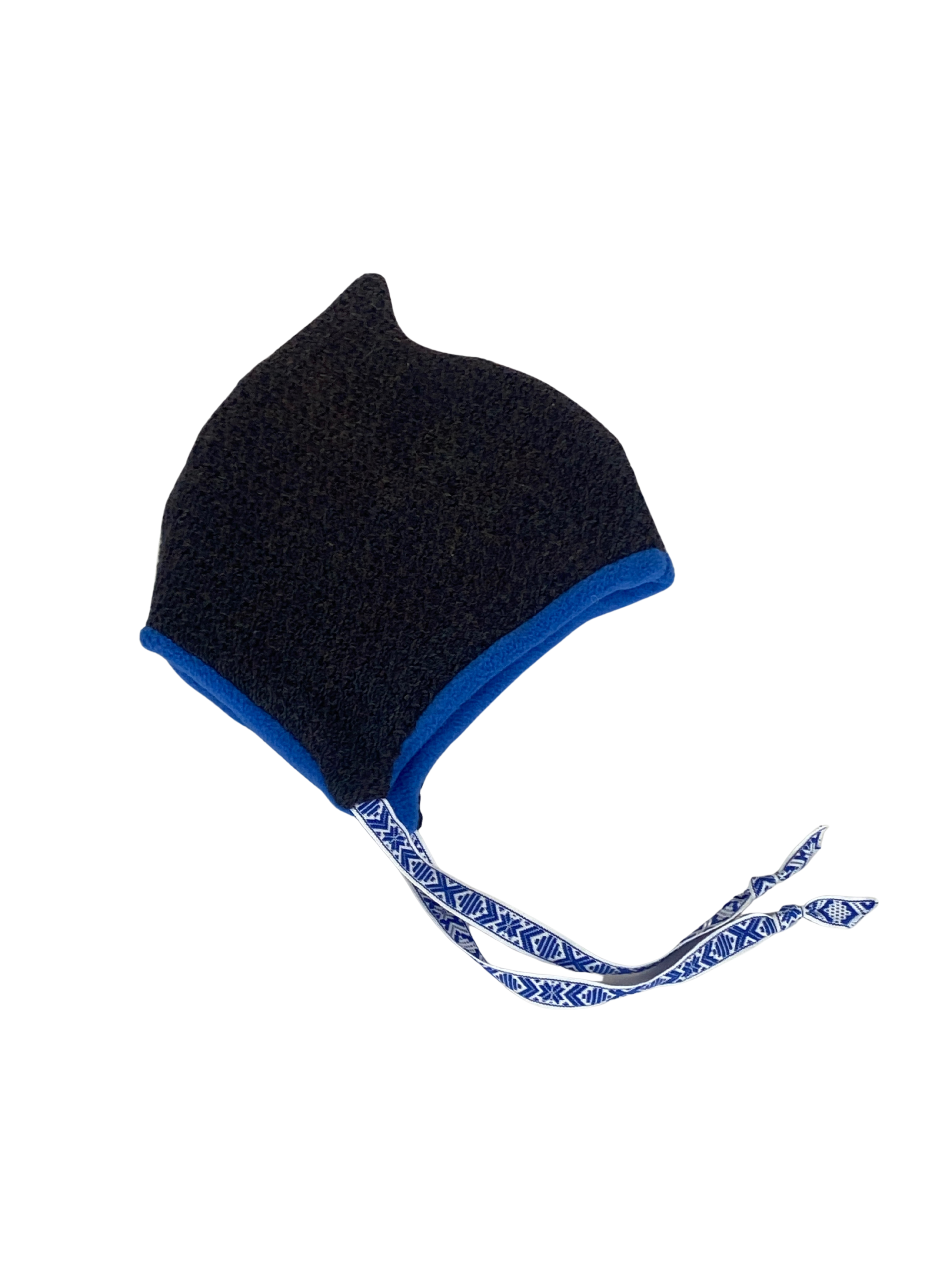 Elf Hat (Adult S) - Dark Grey Rainbow