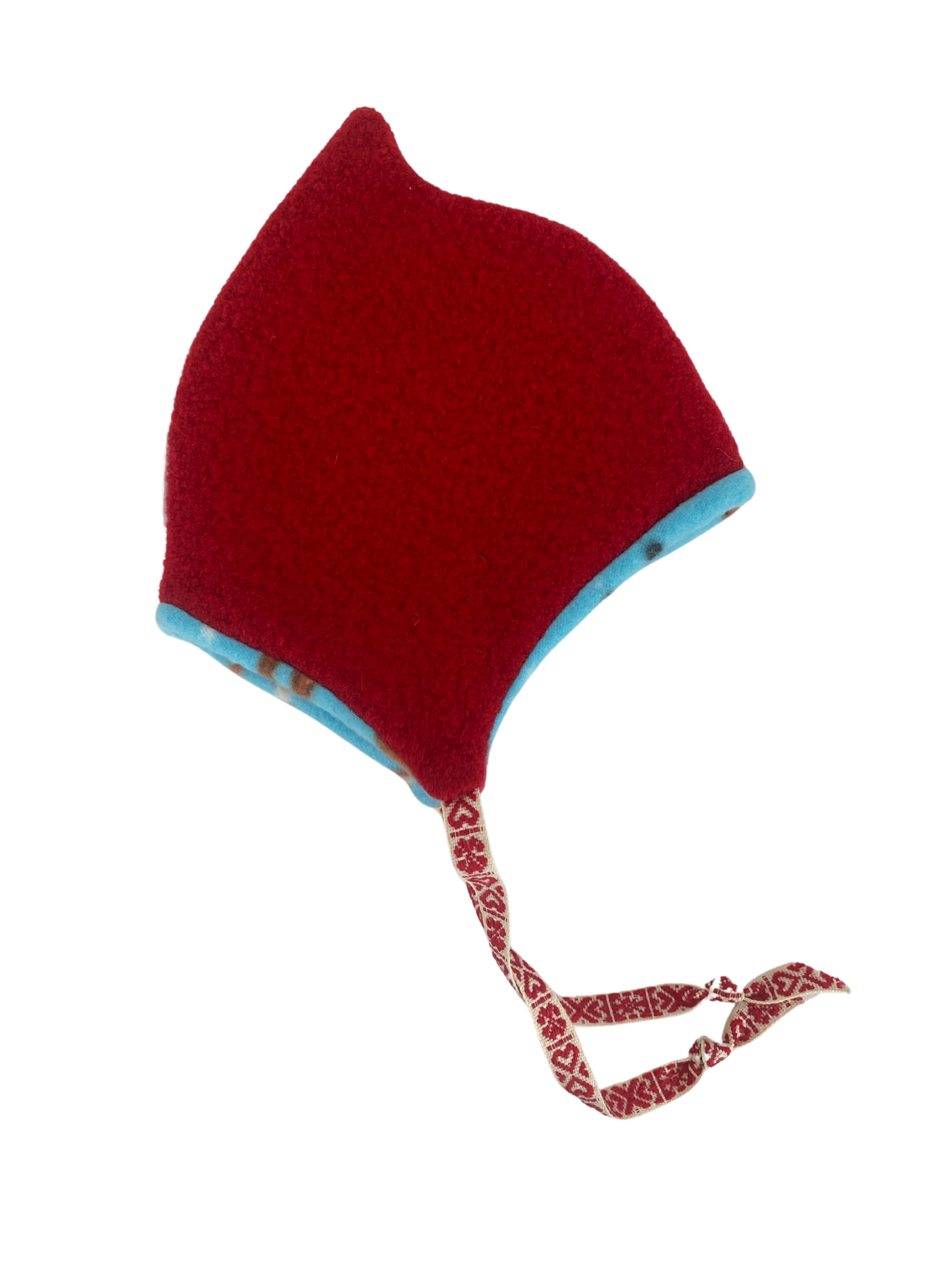 Elf Hat (0-6 mo.) - Red / Blue