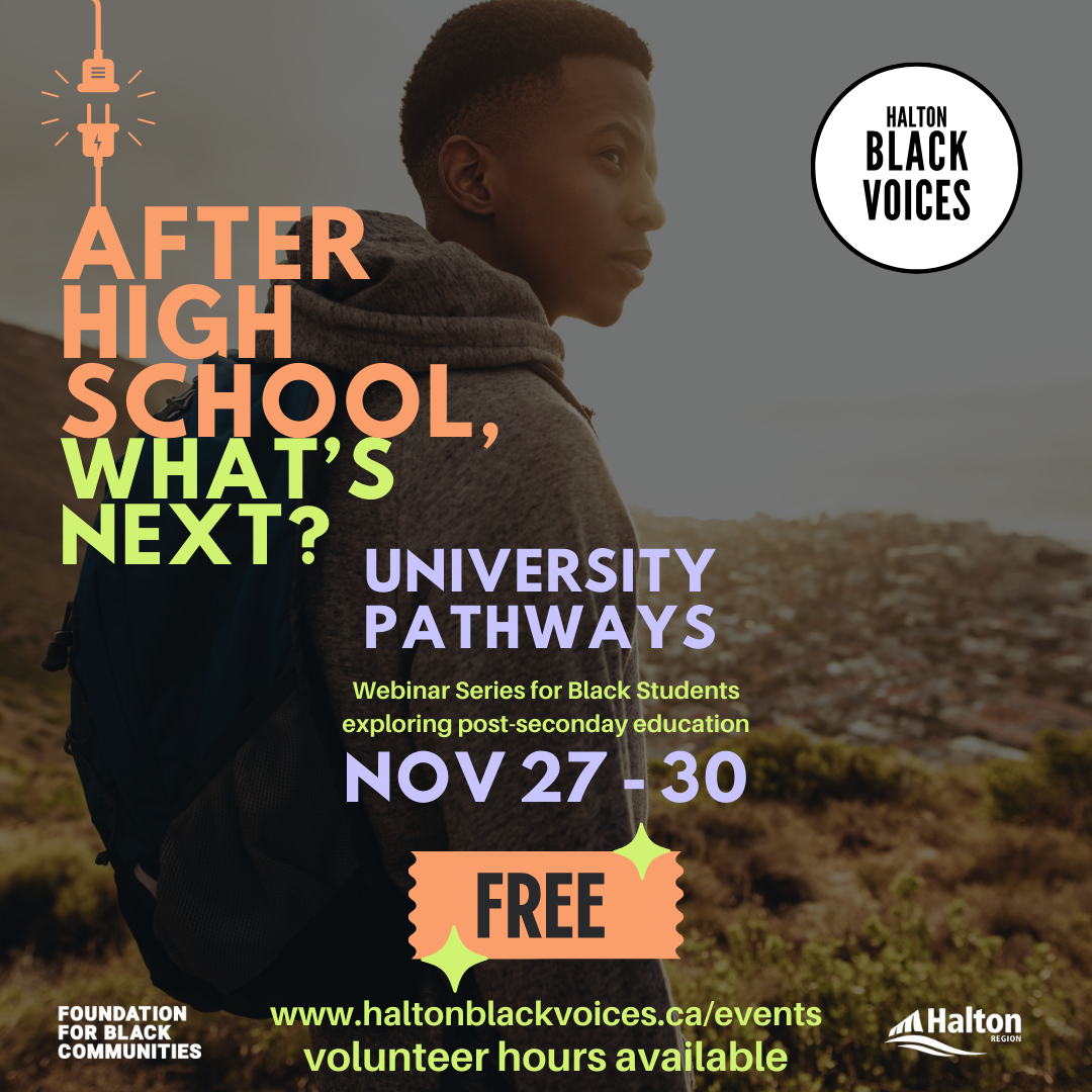 After High School, What's Next - University Pathways Webinar Series - November 27 - 30, 2024
