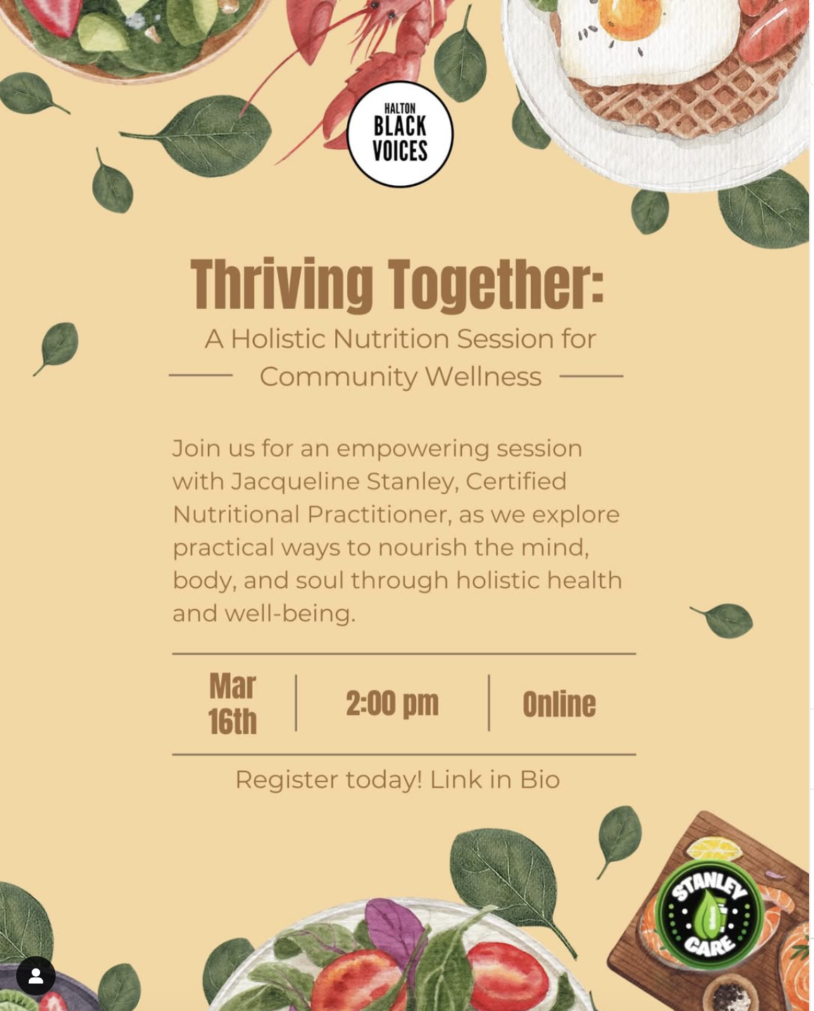 Thriving Together: A Holistic Nutrition Session for Community Wellness