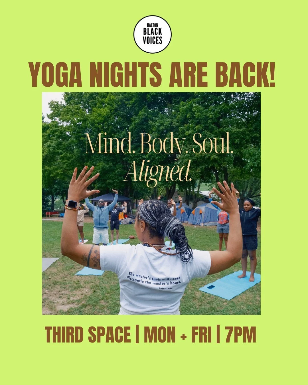 Yoga Nights are back this fall 🧘🏾✨

Starting September 15th, join us every Monday &amp; Friday at 7 PM at The Third Space (inside St. Paul&rsquo;s Church, Oakville).
Bring your mat, some water, and a friend &mdash; we&rsquo;ll bring the calm.

Save