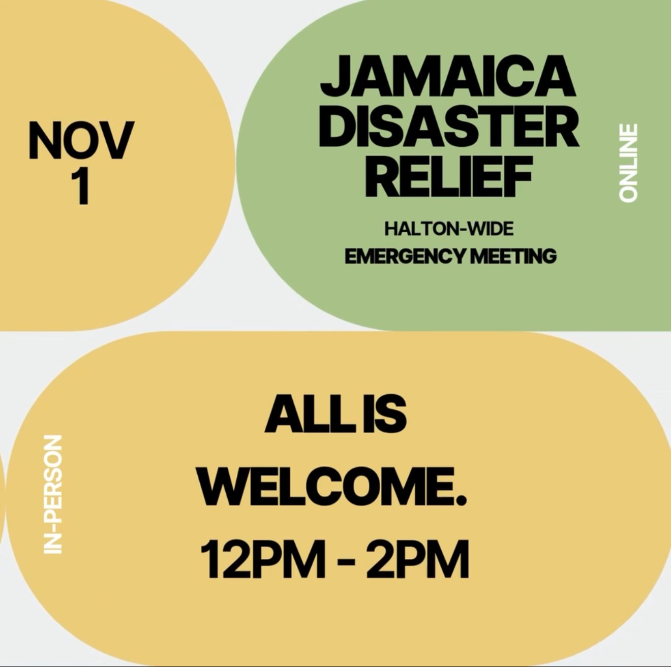 Jamaica Disaster Relief – Halton-wide Emergency Meeting