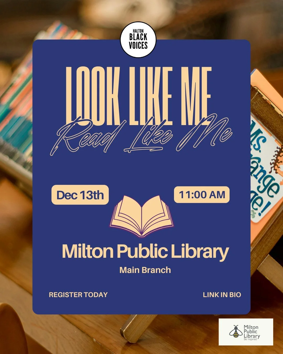 Join us for the last Look Like Me Read Like Me event of 2025! 

We&rsquo;re creating a cozy corner where every child can see themselves in the story&mdash;and where families read, imagine, and grow together. Enjoy a low-pressure, come-as-you-are vibe