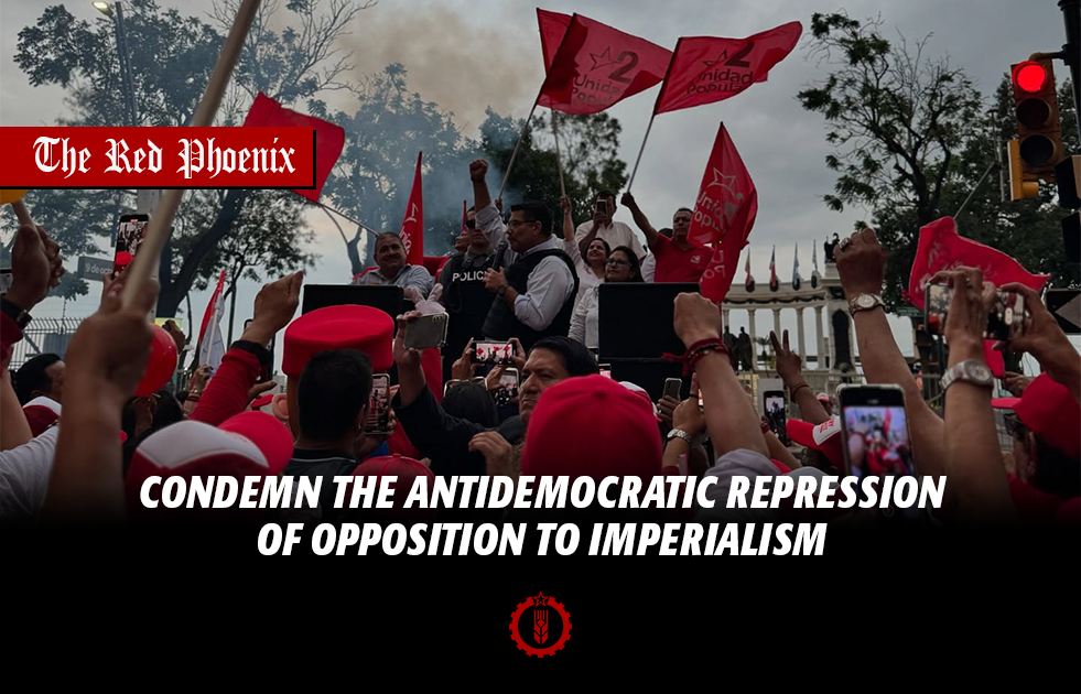 Condemn the antidemocratic repression of opposition to imperialism