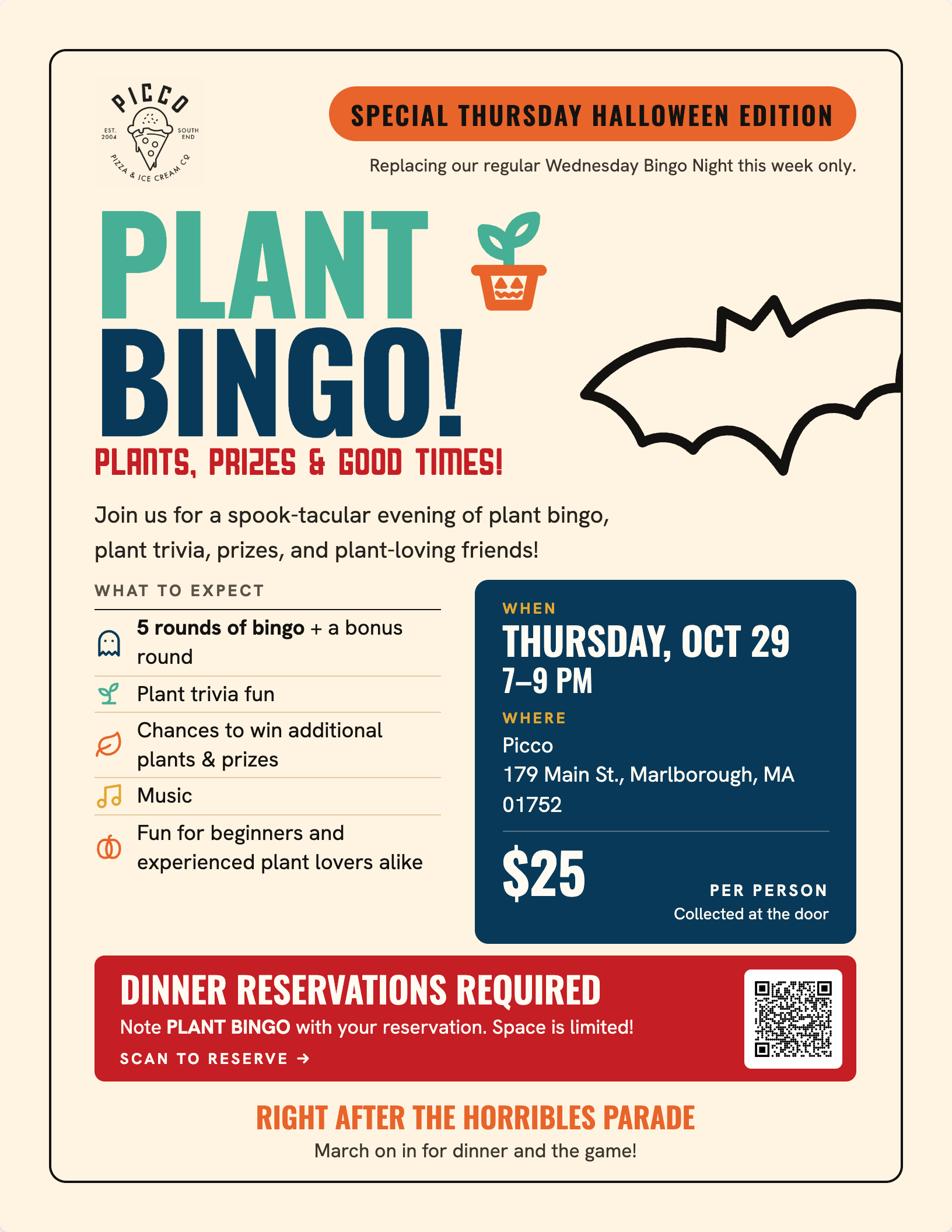 PLANT BINGO @ PICCO MARLBOROUGH