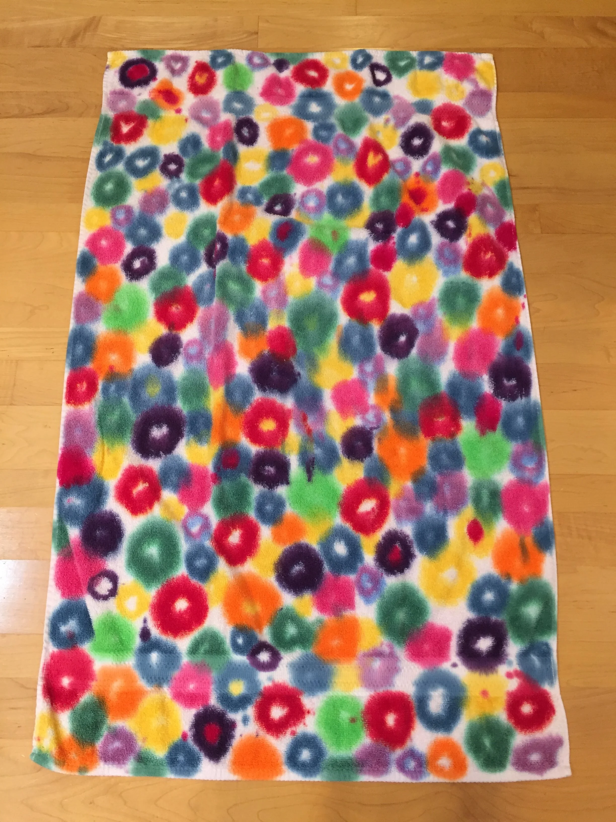 Tie-dye pool towel