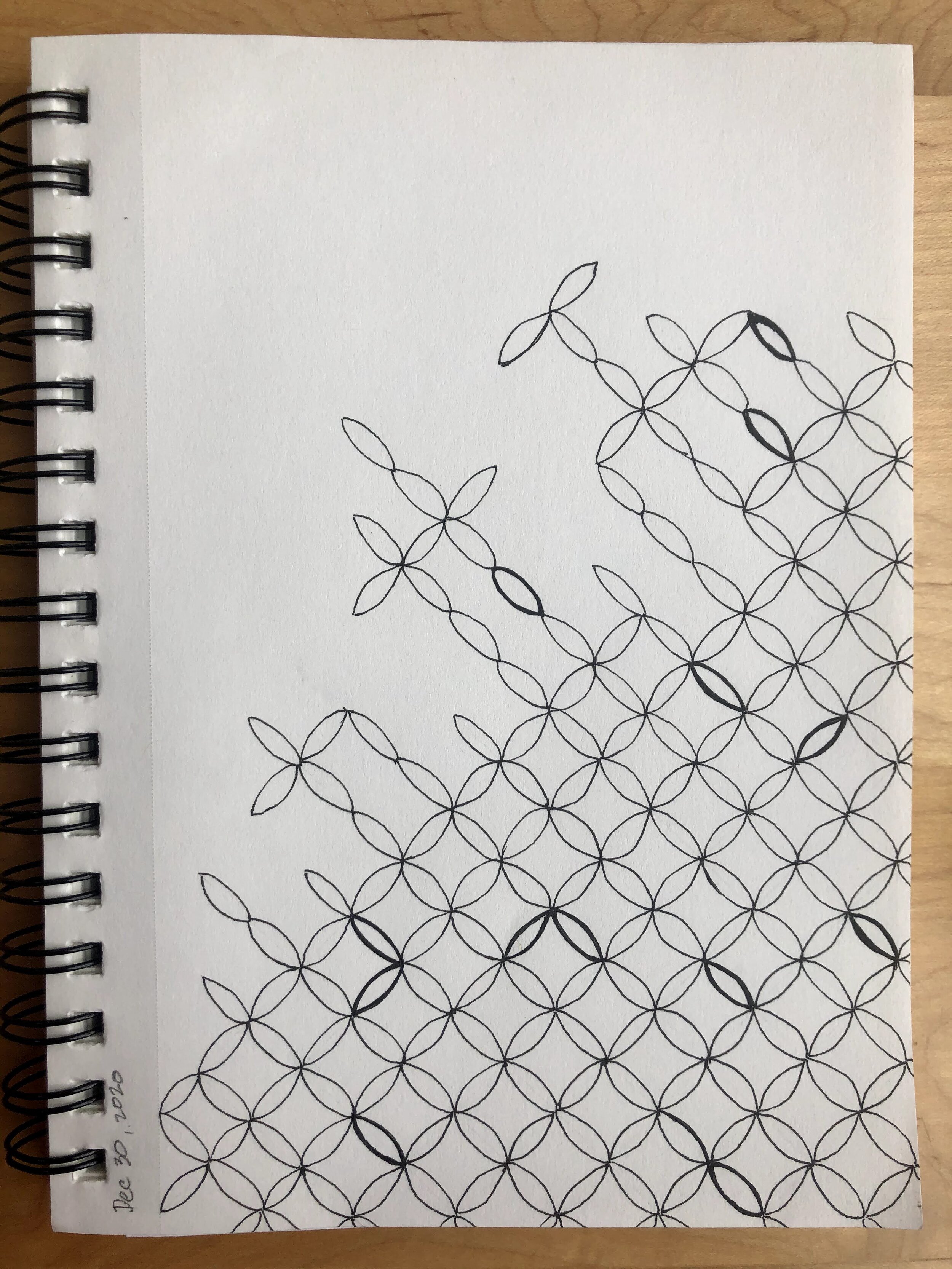 December 30. 2020
Inspired by pattern on sheets.