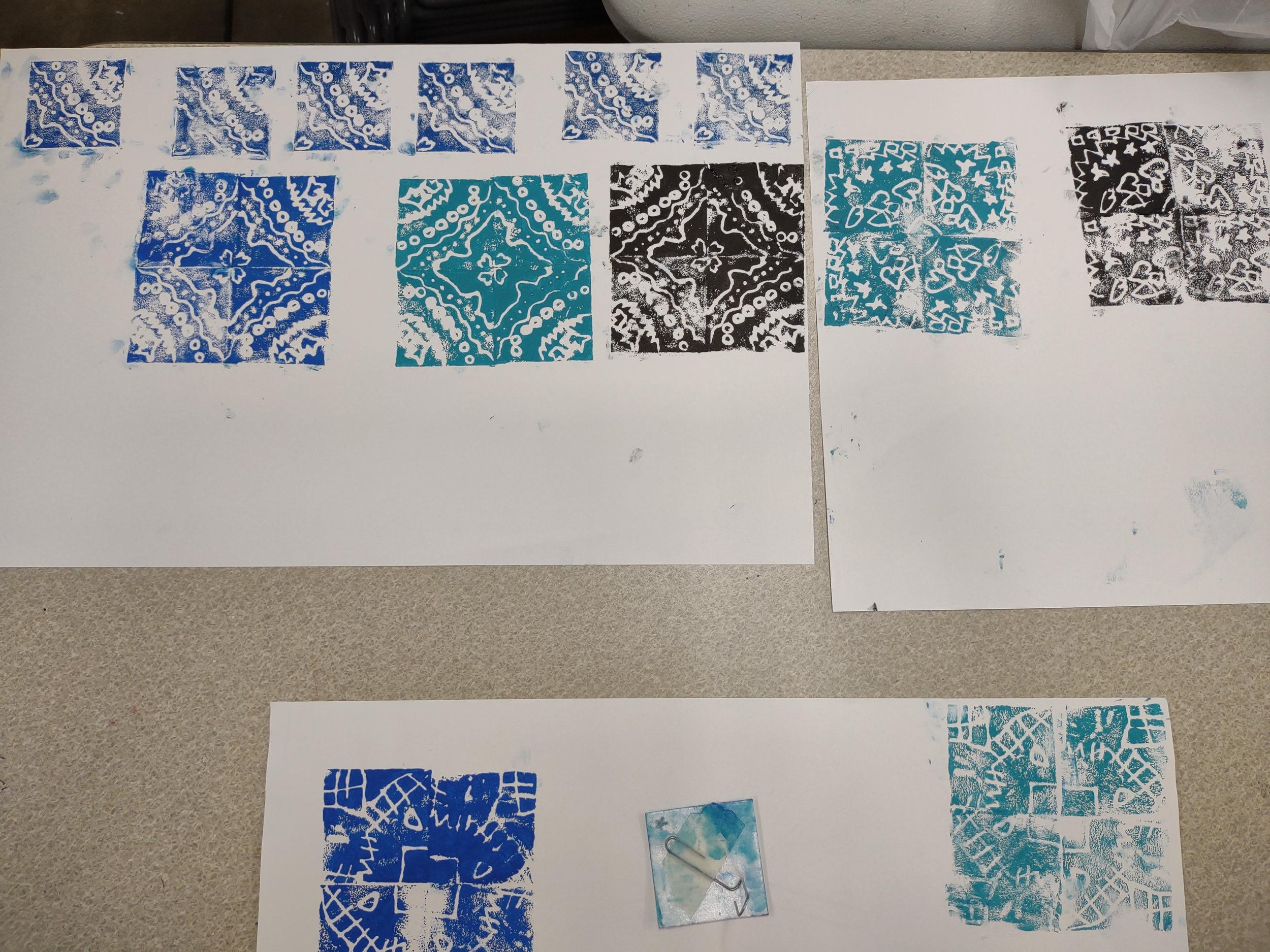 Radial symmetry prints inspired by Islamic Ceramic Tiles