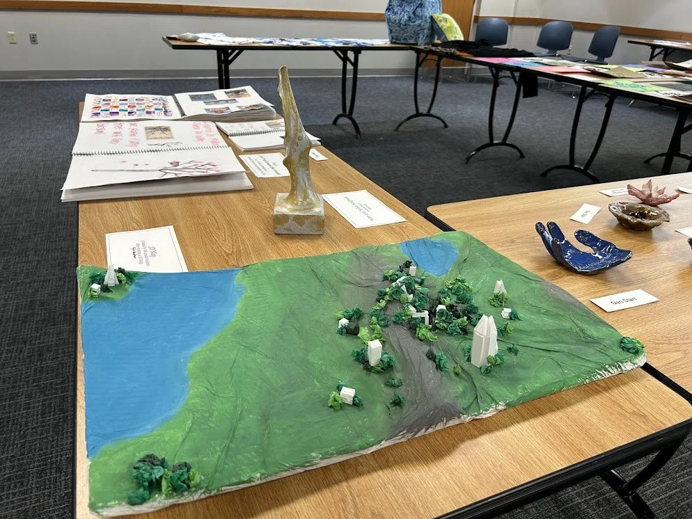Library Exhibit 2026 Middle school 3D Maps etc.jpg