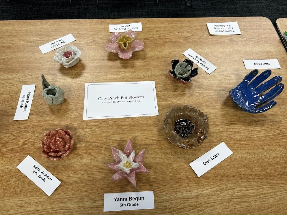 Library Exhibit 2026 Clay Flowers.jpg