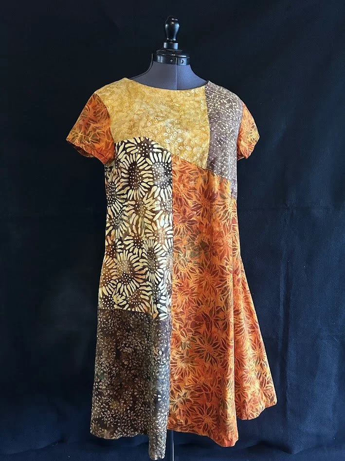Fall Sunflowers Piece Swing dress Front