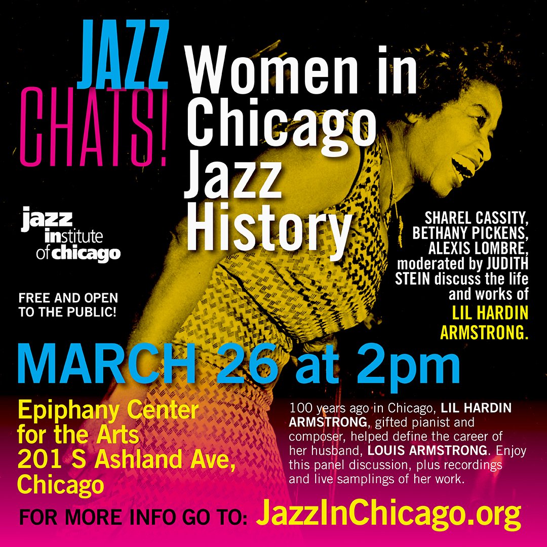 Jazz Chats! Women in Chicago Jazz History: Lil Hardin Armstrong.