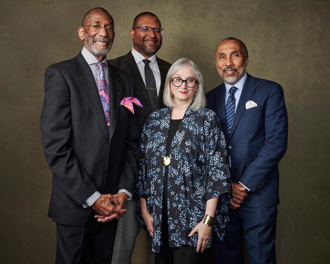   Ron Carter with his Foursight colleagues: Saxophonist Jimmy Greene, pianist Renee Rosnes, and drummer Payton Crossley. (Photograph by Adam Cantor)  