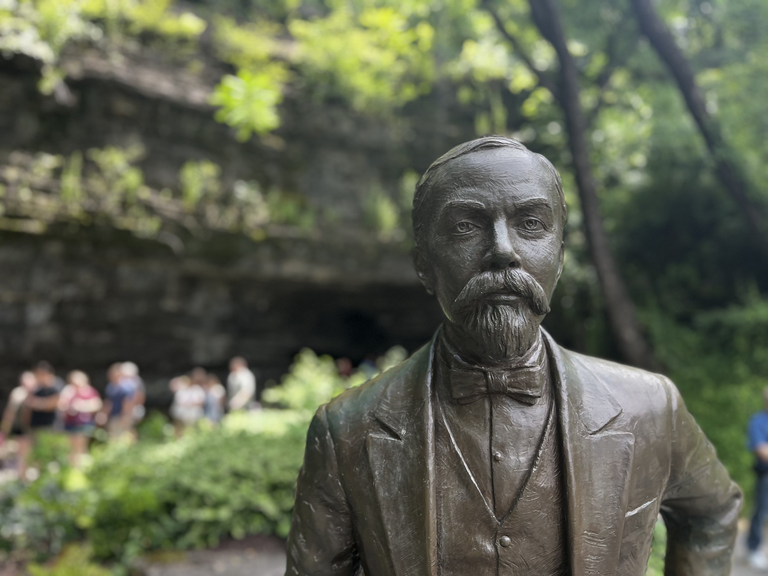 Sculpture of Jack Daniel at the Jack Daniel's Distillery in Lynchburg, Tennessee