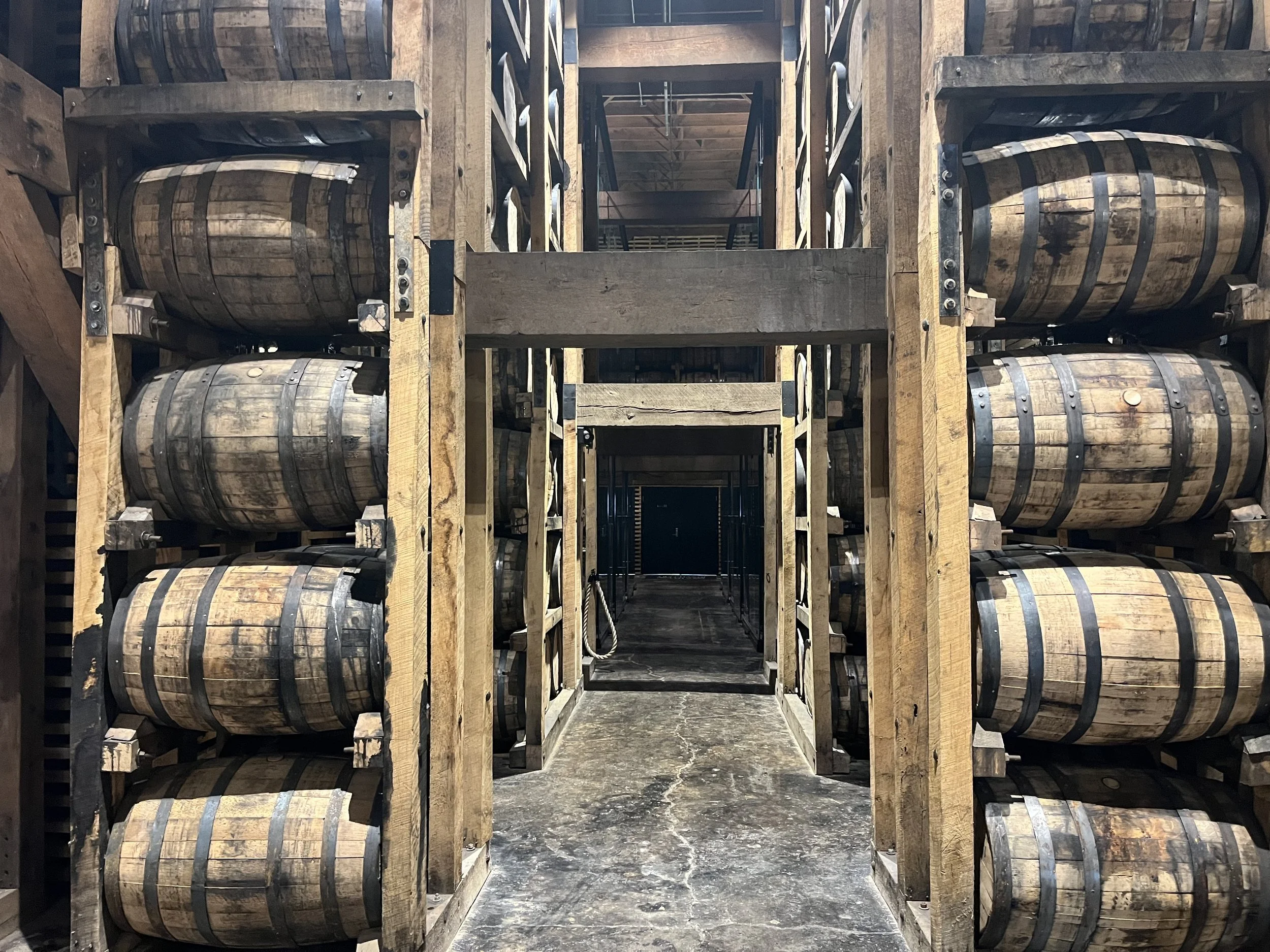 Barrel house at the Jack Daniel Distillery