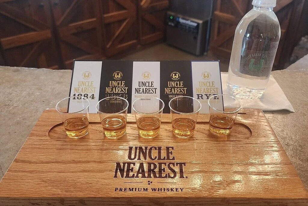 Whiskey tasting at the Uncle Nearest Distillery