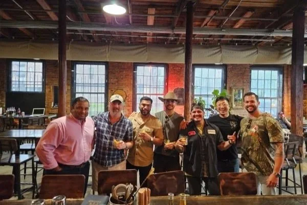 Private group enjoying a customized whiskey and distillery tour from Nashville