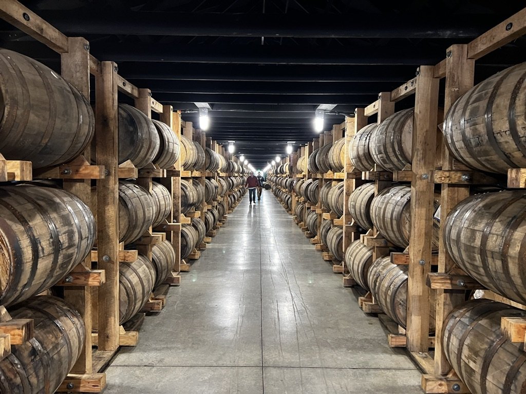 Barrel house at the Nearest Green Distillery, producer of Uncle Nearest Premium Whiskey