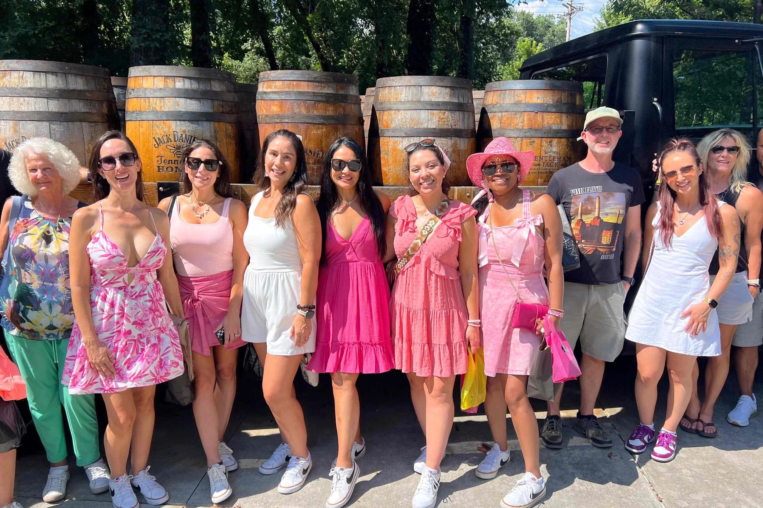 Bachelorette party visiting the Jack Daniel’s Distillery with Tennessee Whiskey Tours