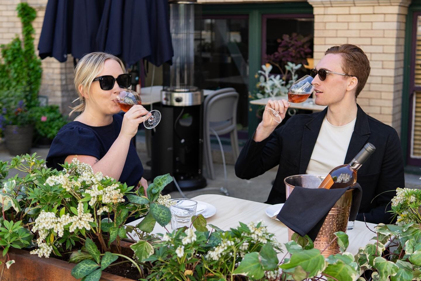 It&rsquo;s patio season, which means it&rsquo;s ros&eacute; season, which means it&rsquo;s the best season. Come and be like these clearly very cool people and drink wine on one of our two patios. Open at 4pm every day.