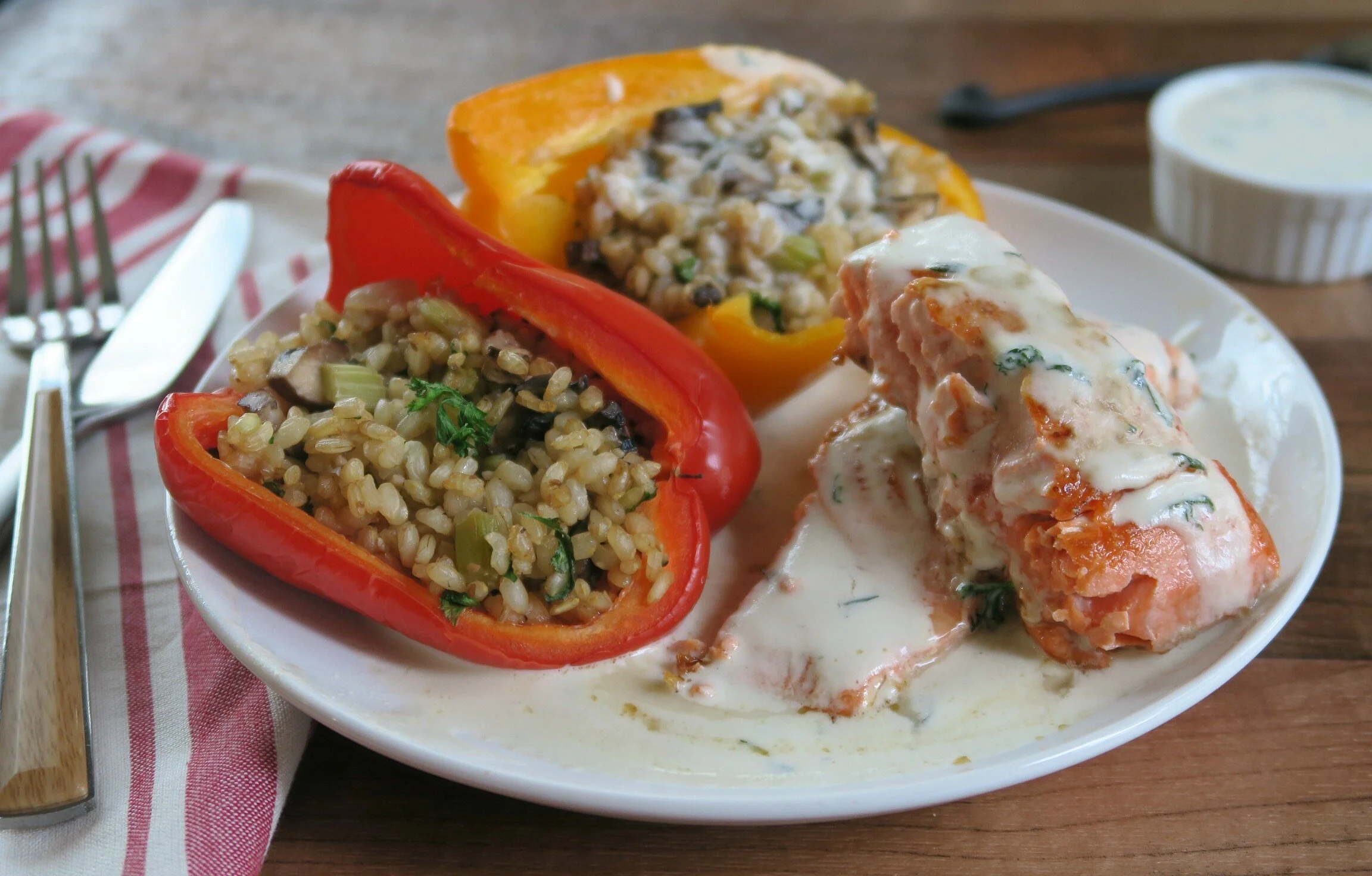 salmon and stuffed peppers.jpg