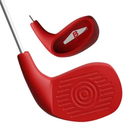 Right-handed BucketGolf club featuring a lightweight shaft and oversized plastic club head for outdoor family golf games and beach play.
