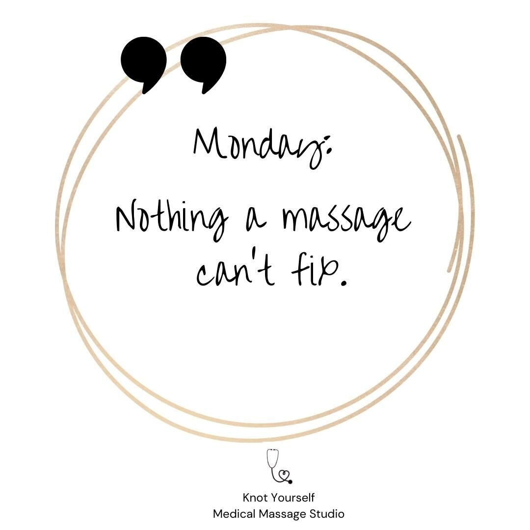 👍🏼 Monday Motivation 👍🏼 
.
#MondayMassageQutoes #KnotYourself #Medina #MedicalMassage #Ohio