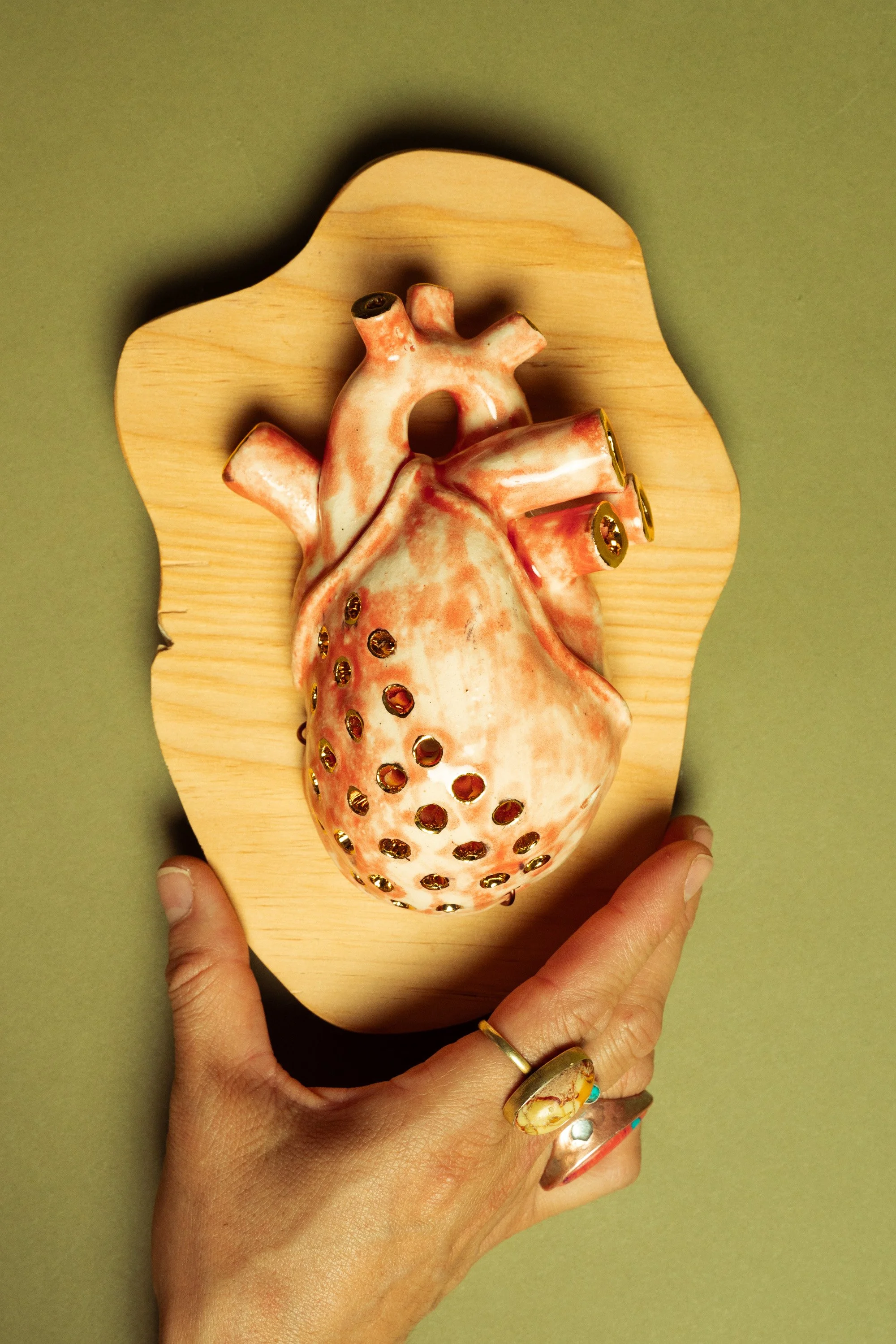 "Mina" 2023
Ceramic with gold luster detail